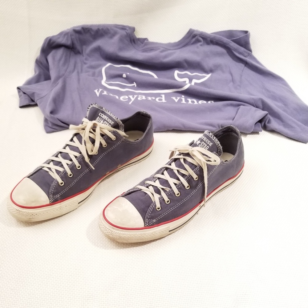 Converse All Star Distressed Low Blue Men’s 12 Chuck Taylor
